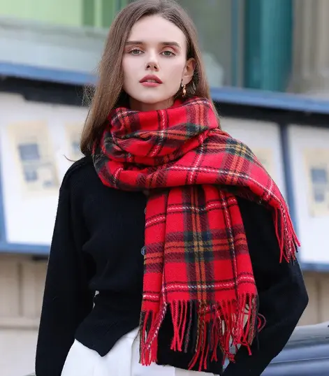 Plaid scarf