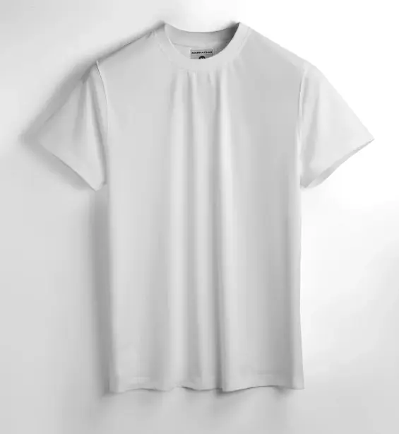Plain Regular fit White Tshirt